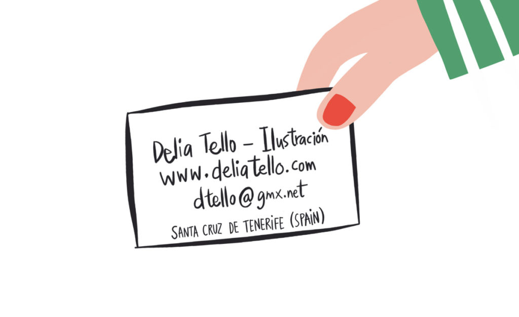 contacto Delia Tello / Ilustración
